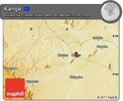 Physical Map of Kange
