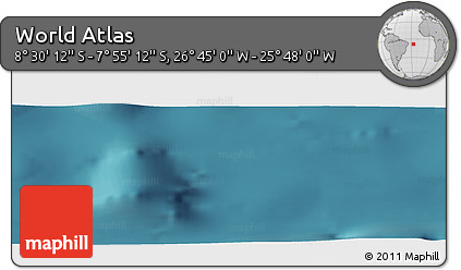 Satellite Panoramic Map of the Area around 8° 12' 42" S, 26° 16' 29" W