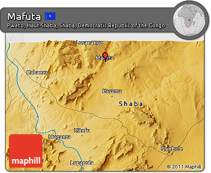 Physical 3D Map of Mafuta