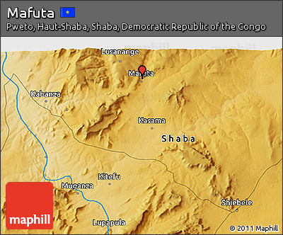Physical 3D Map of Mafuta