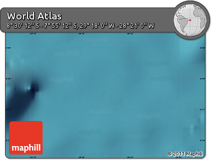 Satellite Map of the Area around 8° 12' 42" S, 28° 49' 30" W