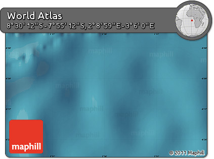 Satellite Map of the Area around 8° 12' 42" S, 2° 37' 30" E