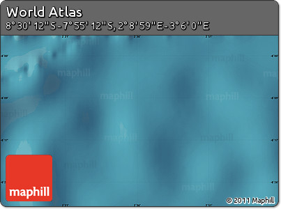 Satellite Map of the Area around 8° 12' 42" S, 2° 37' 30" E