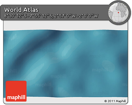 Satellite 3D Map of the Area around 8° 12' 42" S, 2° 28' 30" W