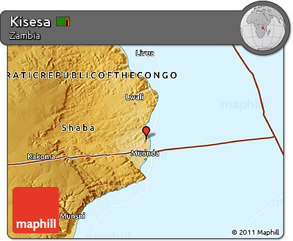 Physical 3D Map of Kisesa