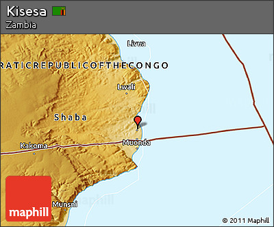 Physical 3D Map of Kisesa