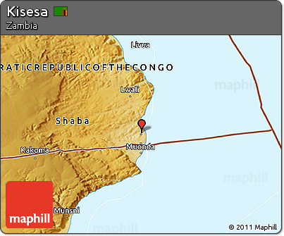 Physical 3D Map of Kisesa