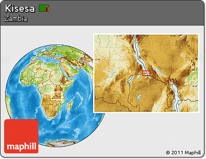 Physical Location Map of Kisesa