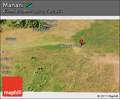 Satellite Panoramic Map of Manani