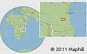 Savanna Style Location Map of the area around 8° 12' 42" S, 37° 28' 30" E