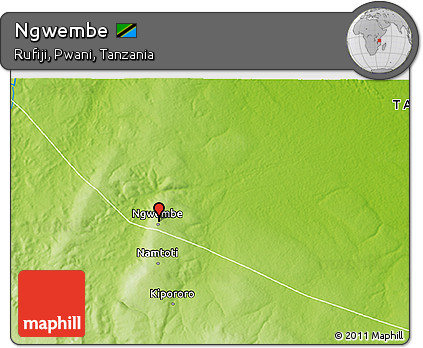 Physical 3D Map of Ngwembe