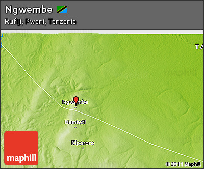 Physical 3D Map of Ngwembe