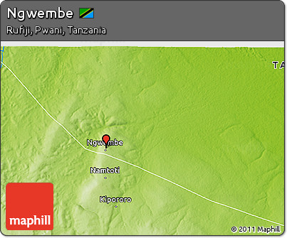 Physical 3D Map of Ngwembe
