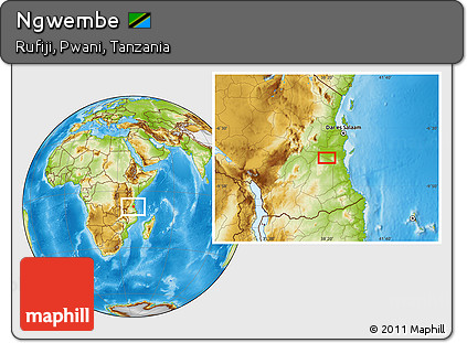 Physical Location Map of Ngwembe