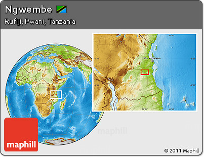 Physical Location Map of Ngwembe