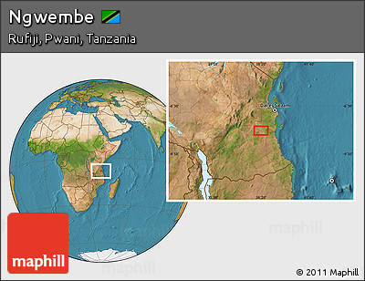 Satellite Location Map of Ngwembe