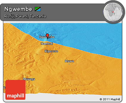 Political Panoramic Map of Ngwembe