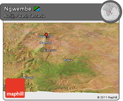 Satellite Panoramic Map of Ngwembe