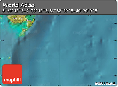 Satellite Map of the Area around 8° 12' 42" S, 40° 1' 29" E