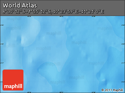 Political Map of the Area around 8° 12' 42" S, 40° 52' 30" E