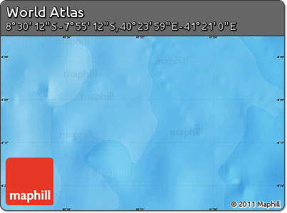 Political Map of the Area around 8° 12' 42" S, 40° 52' 30" E
