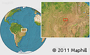 Satellite Location Map of the area around 8° 12' 42" S, 44° 7' 30" W