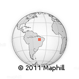 Outline Map of the Area around 8° 12' 42" S, 45° 49' 30" W, rectangular outline