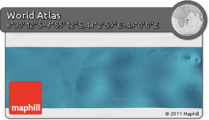 Satellite Panoramic Map of the Area around 8° 12' 42" S, 48° 31' 29" E