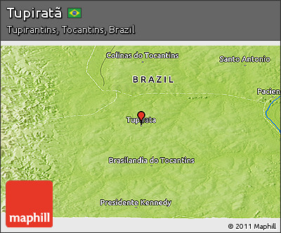 Physical Panoramic Map of Tupiratã