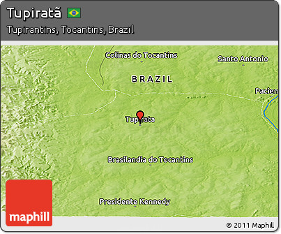 Physical Panoramic Map of Tupiratã