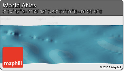 Satellite Panoramic Map of the Area around 8° 12' 42" S, 49° 22' 30" E