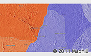 Political 3D Map of the area around 8° 12' 42" S, 49° 13' 30" W