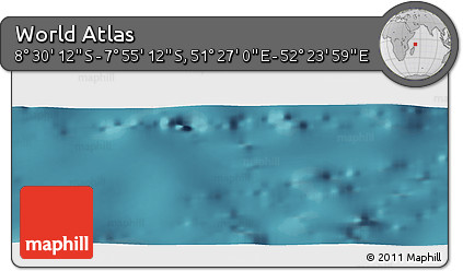 Satellite Panoramic Map of the Area around 8° 12' 42" S, 51° 55' 29" E