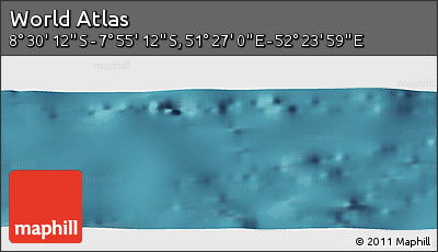 Satellite Panoramic Map of the Area around 8° 12' 42" S, 51° 55' 29" E