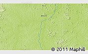 Physical 3D Map of the area around 8° 12' 42" S, 53° 28' 30" W
