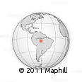 Outline Map of the Area around 8° 12' 42" S, 61° 7' 30" W, rectangular outline