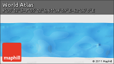 Political Panoramic Map of the Area around 8° 12' 42" S, 62° 7' 30" E