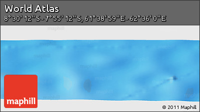 Shaded Relief Panoramic Map of the Area around 8° 12' 42" S, 62° 7' 30" E