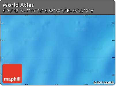 Physical Map of the Area around 8° 12' 42" S, 62° 58' 30" E
