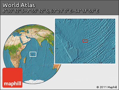 Satellite Location Map of the Area around 8° 12' 42" S, 63° 49' 30" E