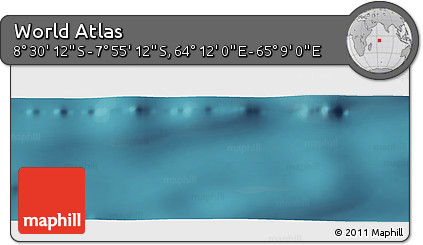 Satellite Panoramic Map of the Area around 8° 12' 42" S, 64° 40' 30" E