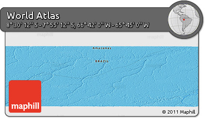 Political Panoramic Map of the Area around 8° 12' 42" S, 66° 13' 29" W