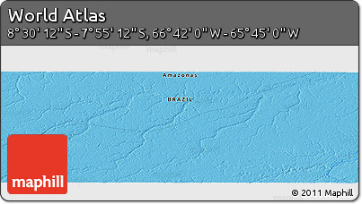 Political Panoramic Map of the Area around 8° 12' 42" S, 66° 13' 29" W