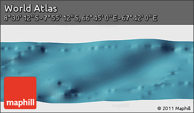 Satellite Panoramic Map of the Area around 8° 12' 42" S, 67° 13' 29" E