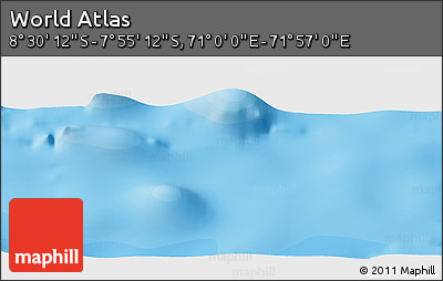 Political Panoramic Map of the Area around 8° 12' 42" S, 71° 28' 29" E