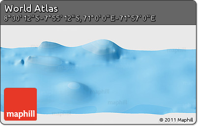 Political Panoramic Map of the Area around 8° 12' 42" S, 71° 28' 29" E