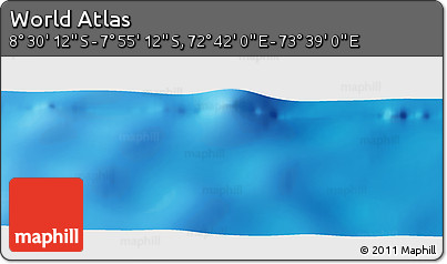Shaded Relief Panoramic Map of the Area around 8° 12' 42" S, 73° 10' 30" E