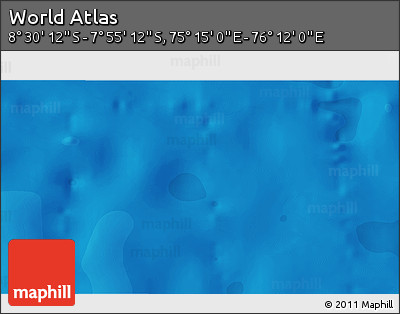 Political 3D Map of the Area around 8° 12' 42" S, 75° 43' 29" E