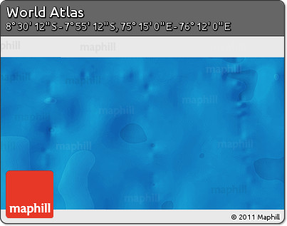 Political 3D Map of the Area around 8° 12' 42" S, 75° 43' 29" E