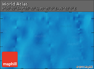 Physical Map of the Area around 8° 12' 42" S, 75° 43' 29" E